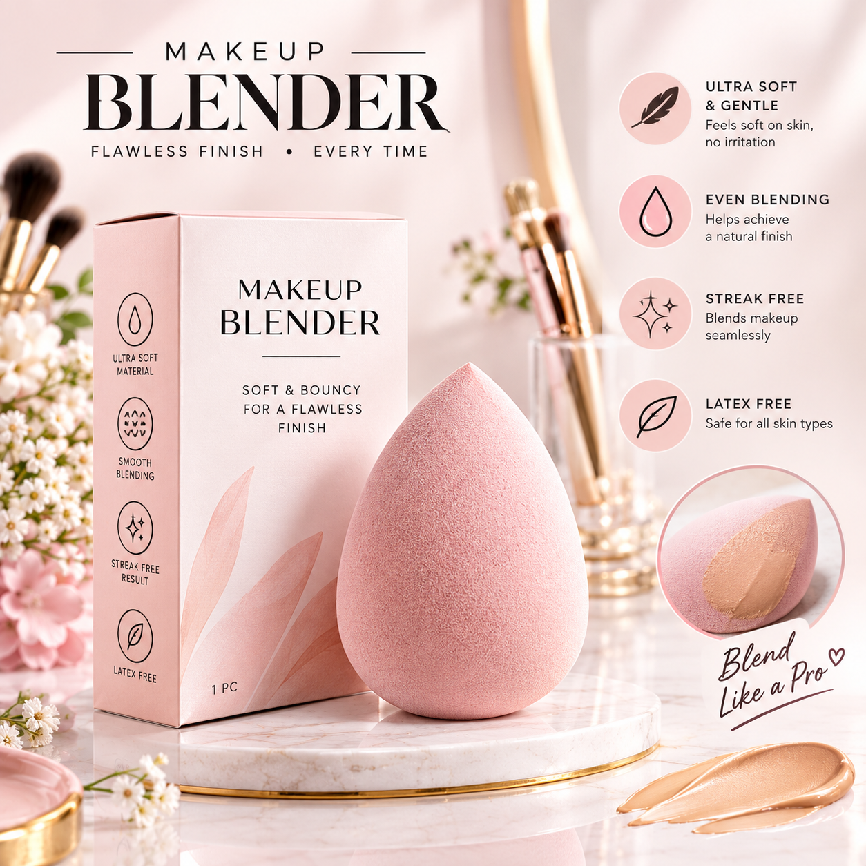 Makeup beauty blender